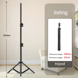 Photographic Lighting Stand Fill Light Stand Adjustable Tripod Suit For Ring Light With 1/4 Screw Ring Lamp Softbox Ringlight