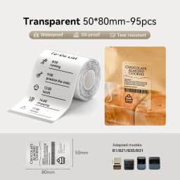 3 Rolls NIIMBOT B21 B3S B1 B31 Thermal Label Clothing Price Food Self-adhesive Tag Waterproof Smart Office Pocket Printer Label