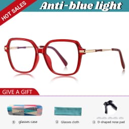 VKYEE Classic Retro Large Framed Glasses Anti-Blue Light Glasses Photochromic Customizable Prescription Glasses PFD2211