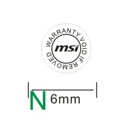 300pcs Gigabyte Asustek Dylan MSI Video Card Spring Screw Fragile Sticker AMD Universal TamperProof Eggshell LabeL Free Shipping