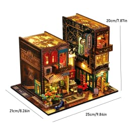 DIY Wooden Miniature Building Kits 3D Puzzles Castle Casa Doll Houses With Furniture Lights Dollhouses For Friends Birthday Gift