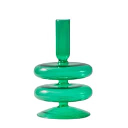 Floriddle Taper Candle Holders Glass Candlesticks for Home Wedding Table Decoration Glass Vase Table Bookshelf Candles Stand