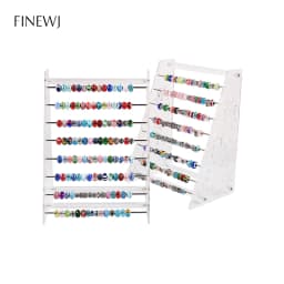 Transparent Acrylic Pendant Earring Display Stand Rod Bracelet Beads Collection Holder Rondelles Rack Trollbeads E Series Charms