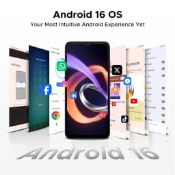 DOOGEE Note56 Plus Android 16 Gemini I 6,56 inch battery mAh 48 GB RAM (6 + 42) ROM Go mobile Phone with Google Payment