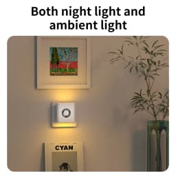 220V EU Plug Socket Night Light with PIR Motion Sensor Dual-head Lighting Warm Night Induction Lamp for Hallway Stairs Bedroom