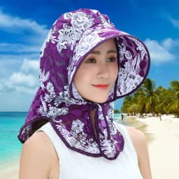 Wide Brim Women's Sun Hat UV Protection Lightweight Tea Picking Work Hat Breathable Full Wrap Fisherman's Hat Summer Outdoor