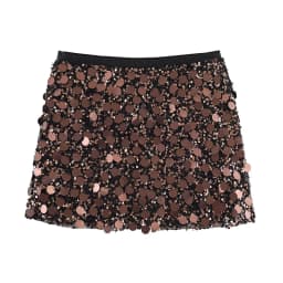 Mini Sequin Skirt Women's Skirts Iridescent Oversized Disc Sequins High-Waisted Fit Beach Vacation Outfit Woman Clothes