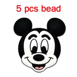 5pcs Silicone Cartoon Beads Pacifier Chain Baby DIY Care Nipple Chain Fittings