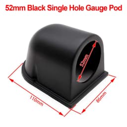 2INCH 52mm Universal Car Meters Holder Black Single Double Triple Car Gauge Pod for Left Right Drive Car for 2 Inch 52mm Gauges