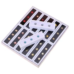 Top Glass Gemstone Display Storage Put Box Wholesale 12pcs Jewelry Diamond Pendant Necklace Exhibition Case Gem Coins Holder Jar