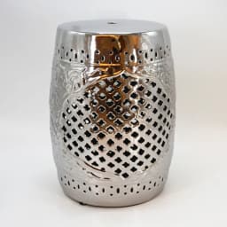 European silver ceramic drum porcelain shoe changing ceramic pier guzheng bathroom stool, ottoman ed