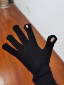 Women's Sparkle Glitter Gloves Touchscreen Winter Gloves with Rhinestones Warm Knit Mittens