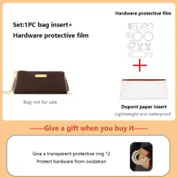 Bag Organizer Insert For Lv Eva Bag Lightweight Bag Insert Storage Dupont Paper Bag Support High-end Waterproof Bag Accessories