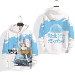Anime That Time I Got Reincarnated As A Slime Rimuru Tempest Cosplay Hoodie Graphic Sweatshirt Unisex Harajuku Man Tracksuit
