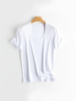 SuyaDream, Women Solid T Shirts, Silk Cotton Blend, Square Collar, Short Sleeved Tee, 2025 Summer Candy Colors Basic Cozy Top