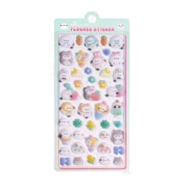 1 pc/6 pcs Cartoon Animals Flocked 3D Relief Stickers Journaling DIY Diary Cute Stationery Sticker Decor School Supplies