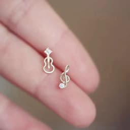 Lovely Small Earrings Piercings Wing Heart Stud Earrings For Women Gold Color 925 Silver Needles Ear Stud Jewelry For Teen Gift