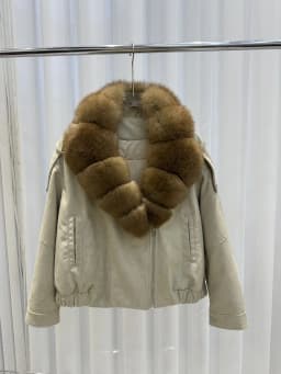 OFTBUY 90 Duck Down Real Fox Fur Collar Luxury Women New Winter Down Jacket Female Loose Short Puffer Coat Thick Warm Outerwear