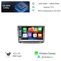 7862 720P Auto Android 13 12G+256G Car Radio GPS Player 4GB Carplay Navigation Autoradio For Porsche Cayman 911 987 Boxster 997