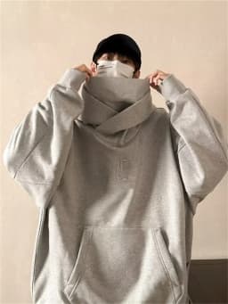 American High Street Functional Style Hooded High Collar Jacket Men's Oversize Versatile Casual Top Trendy Autumn Wear