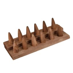 12 Fingers Wood Ring Stand Lightweight for Craft Fairs Showcase for Dressing Table Counter Shops Retail Stores Show Home
