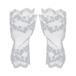 New Mesh Flower Sunscreen Mittens Touch Screen Breathable Printing Half Finger Gloves Party Summer Lace Gloves
