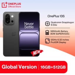 All New OnePlus 13S Global Version Smartphone Snapdragon 8 Elite 120Hz 6.32 inches ProXDR Display 5850mAh Battery 80W SUPERVOOC