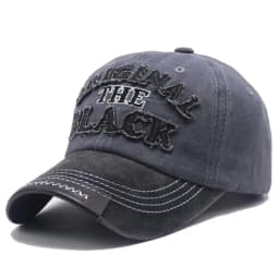 Unisex Vintage Baseball Cap Washed Cotton Hats For Men Women Casual BLACK Letter Embroidery Cap Outdoor Sports Cap