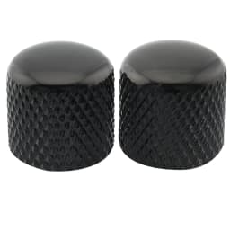 Musiclily Pro Fine 24 Splines Steel Dome Push-on Control Knob 18mm for USA Made Guitar Bass Potentiometers (Set of 2)