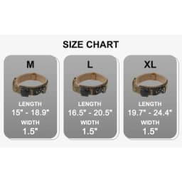 Dog Collar Waterproof Tactical Dog Collar with Control Handle Zinc Alloy Buckle Pte Collar for AirTag Medium Large Dogs Necklace