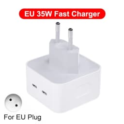 For Apple Original PD 35W Dual Type C Charger For iPhone 17 Air 13 12 11 14 15 16 Pro Max Plus iPad Charger Fast Charging Cable