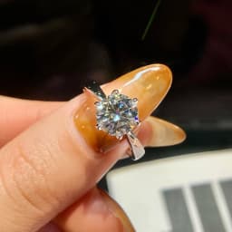 0.5-2ct Real Moissanite Ring Engagement Wedding Diamond Rings for Women 925 Sterling Silver High Quality Luxury Jewelry