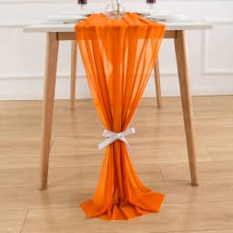 Chiffon Table Runner Vertical Tablecloth for Table Decorations Shiny Fabric Merry Christmas Decorations 2026 Wedding Decoration