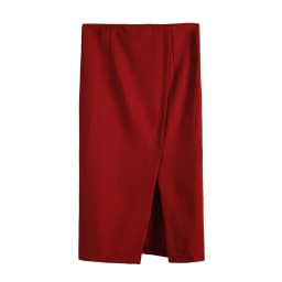 High Elastic European Style Sexy Split Package Hip Step Skirt High Waist Skirt