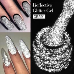 Mtssii Reflective Glitter Gel Nail Polish 6ML Galaxy Chameleon Cat Eye Gel Nail Art Magnetic Varnish Semi Permanent Base Top Gel