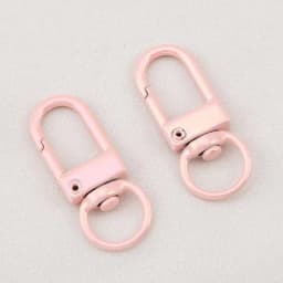 10pcs Electroplating Illusion Color Snap Lobster Clasp Hooks For DIY Colorful Trinkets Making Rotating Pet Keychains Bag Keyring