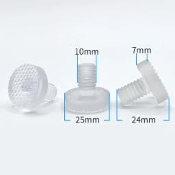 10 or 5Pcs Glass Top Table Furniture Embedded Bumper Rubber Grippers Furniture Hole Plug Cover Push in Foot Pad Floor Protector
