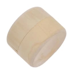 Ring Storage Case Jewelry Box Mini Round Solid Wood Ring Case for Female Jewelry Organizer