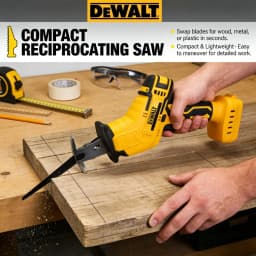 Dewalt 20V Brushless Reciprocating Saw: Multifunctional Electric Sabre Saw with Powerful Motor for Metal, Wood & Pipe Cutting