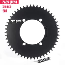 PASS QUEST X110BCD AERO Narrow Wide Chainring for R3000/4700/5800/6800/DA9000 Chainwheel BLACK Gravel Folding Bike Available