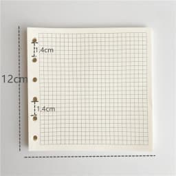 A7 Square Binder Notebook Cover Photo Sticker Collect Grid Blank Diary Agenda Planner Paper Cover School Stationery