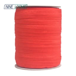 NINE LOOMS Plain Shiny Fold Over Elastics FOE 5/8" 15mm Spandex Band Tape Hair Tie Headband DIY Sewing Trim 50 100 Yard by Spool