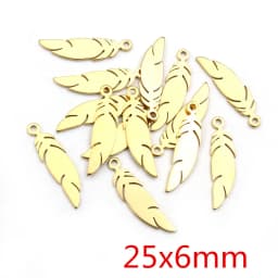 10pcs/lot 316 Stainless Steel Gold Plated Tree Moon Butterfly Small Charms Pendant For Necklace DIY Jewelry Making