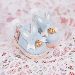 1/6 Bjd Doll Flat Rabbit Shoes With Bells Fashion Doll Casual Shoes Doll Accessories For 30cm Doll 1/6 Bjd Yosd Msd Doll