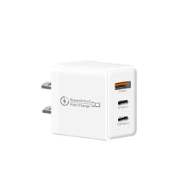 48W 3 Ports USB Fast Charger QC 3.0 PD Type C Wall Adapter EU US UK Plug For iPhone 15 Xiaomi Samsung Huawei For Phone Charging