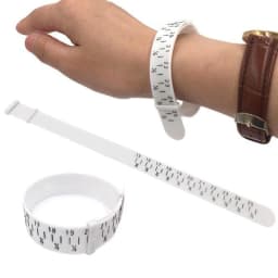 NIUPIKA Ring Sizer Measuring Tool Finger Sizer US UK EU Plastic Belt 1~13 AZ 41~76 Jewellery Measurement
