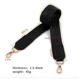 Customized Woven Raffia Bag Straps Women Shoulder Strap Replacement Supplies for Shoulder Bag Pouch Purse Making Crossbody Bag