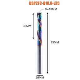 1PC Woodwork Milling Cutter UP & DOWN Cut 2 Flutes Spiral Carbide Milling Tool Router Compression Wood End Mill Cutter Bits