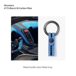 Make of Alcantara Car Key Chain Case Carbon Fiber For Audi A4 B8 A5 A3 8Y A6 A7 Q3 Q5 Q7 TT TTRS Decor Keychain Ring Accessories