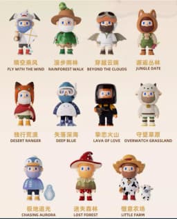 Farmer Bob Encounter In The Wild Series Anime Action Figure Guess Bag Ornament Figurines Home Decor Desktop Dolls Model Gift